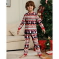 thumbnail image 5 of GYRATEDREAM Christmas Family Pajamas Sets, Christmas Family Matching Pajamas Sleepwear, Xmas Holiday Deer Snowman Print Family Pjs Jammies Nightwear Loungewear for 3M-4XL, 5 of 8
