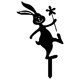 thumbnail image 3 of Fiudx Decoración de Jardín con Forma de Conejo de Pascua, Tapón Metálico para Suelo, Estatua de Primavera para Jardín, Letrero para Césped, Material de Hierro Duradero, Resistente a La Oxidación, Fác, 3 of 7