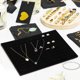 thumbnail image 2 of Almohadillas de exhibición de anillo de 10 piezas de 10 piezas alfombras de inserción de esponja de joyas múltiples bandejas de anillo de ranuras para aretes de anillos, 2 of 4