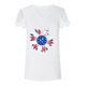 thumbnail image 5 of Blusa de manga corta de encaje informal con cuello en V de verano para mujer Fridja  bn7947, 5 of 7