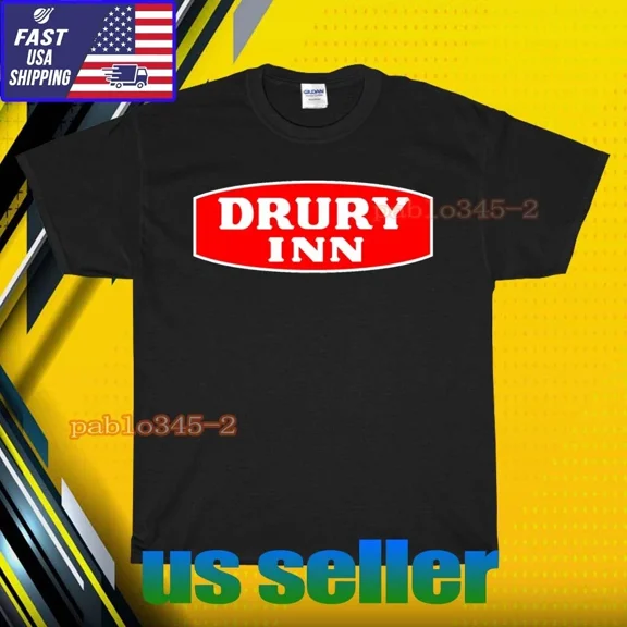 RARE NEW SHIRT DRURY INN HOTELS LOGO T-SHIRT UNISEX FUNNY AMERICAN SIZE S-5XL