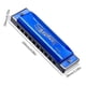 thumbnail image 1 of Harmonica 10 Hole 20 Tones Chromatic Mouth Organ Harmonica Chromatic Harmonica Key of C for Professionals and Students, 1 of 5