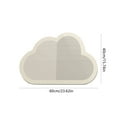thumbnail image 2 of TaTaai 5Pcs Cloud Shape Bath Mat Rug, Rubber Non-Slip Quick Dry Absorbent Thin Bathroom Rugs Fit Under Door Bathroom Floor Mats-Shower Rug for in Front of Bathtub, Sink, Shower Room, 2 of 5
