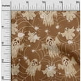thumbnail image 2 of oneOone Viscose Chiffon Brown Fabric Halloween Dress Material Fabric Print Fabric By The Yard 42 Inch Wide, 2 of 4
