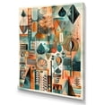 thumbnail image 2 of DESIGN ART Designart "Green And Orange Abstracted Vistas" Abstract Landscape Wall Art Prints 12 in. wide x 20 in. high, 2 of 5