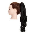 thumbnail image 5 of Youloveit Ponytail Extension Claw Clip 18" 21" Wavy Curly Long Straight for Woman Synthetic Hair Extension Jaw Clip Ponytail Hairpiece Synthetic Pony Tail, 5 of 7