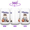 thumbnail image 2 of Happy Father's Day Ragdoll Playing Basketball with Best Dad Jersey 16oz Glass Cup Mug Cat Lover Kitten Owner Gifts Idea Glass Can - 13006, 2 of 5