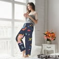 thumbnail image 5 of Salouo Cartoon Dinosaur Scooter Sport Blue Print Women's Pajama Pants Casual Loose Sweatpants PJs Flowy Pants Drawstring Palazzo for Women Wide Leg Pants Lounge Pajama -XX-Large, 5 of 8