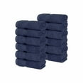 thumbnail image 2 of BNM Zero Twist Cotton Face Towel Washcloth Set of 12, Midnight Blue, 2 of 10
