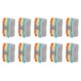 thumbnail image 2 of 3-in-3-out Wire Conductor Connector Lever-nut Connector Conductor Connector Electrical Auxiliary Materials 10Pcs Wire Conductor Connector Mini LeverNut 3in3out Fast Lighting, 2 of 8