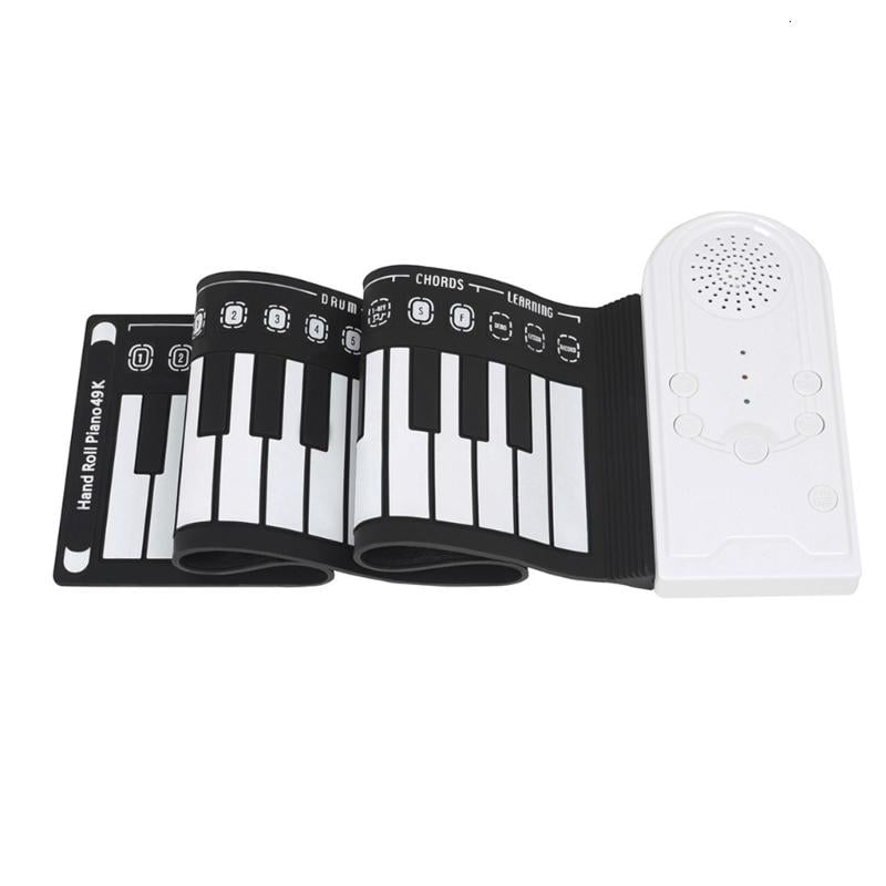 CEORPER 49 Key Roll up Piano Foldable Electronic Piano Flexible Silicone Keyboard