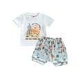 thumbnail image 1 of ZAXARRA T-shirt à Manches Courtes Imprimé Cactus et Short à Cordon Élastique Décontracté pour Bébé, 1 of 8