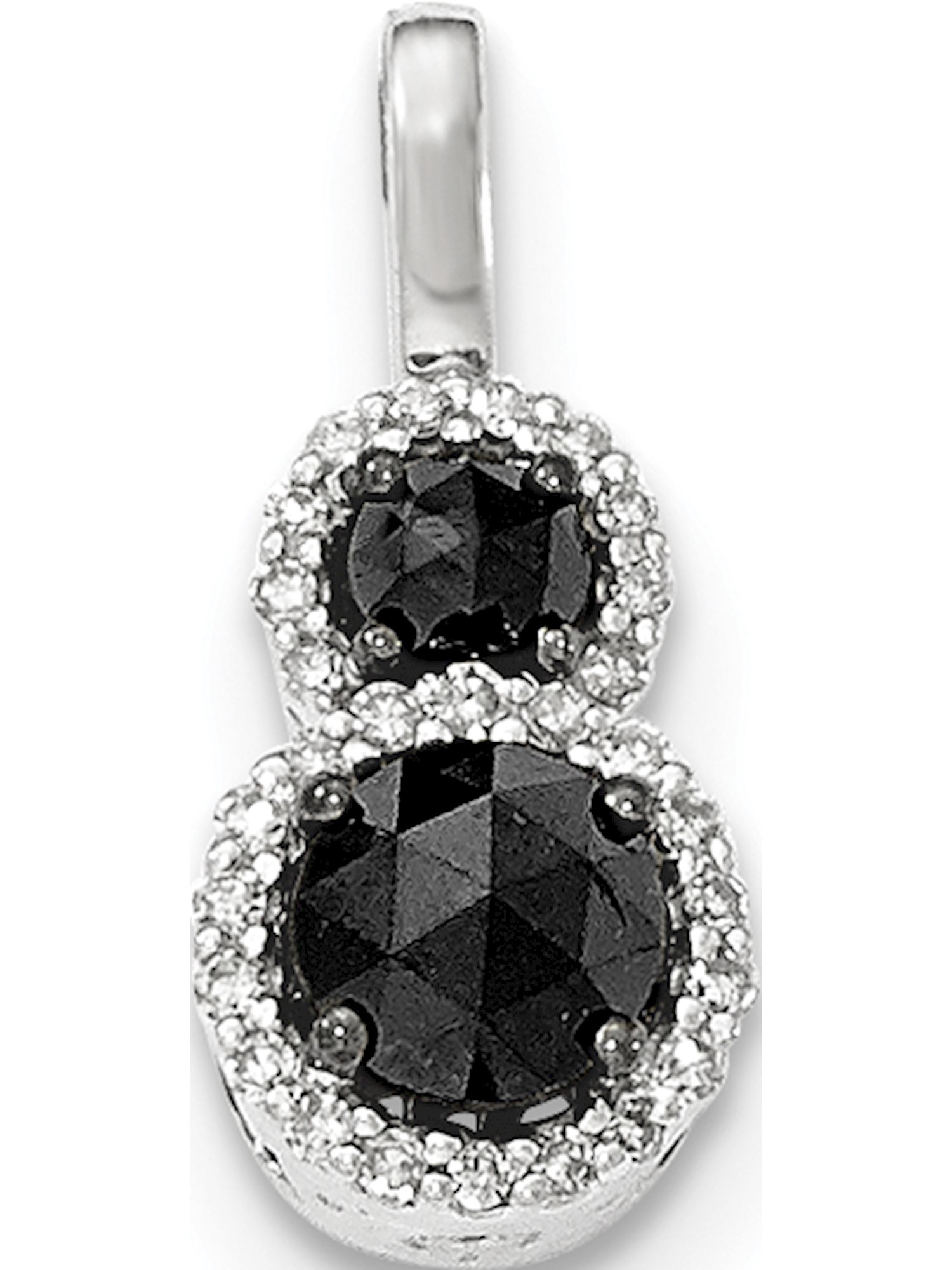 Jewelry by Sweet Pea Designer 14K White Gold Black And Diamond