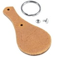 thumbnail image 3 of Leather Key Fob Kit - London Tan Leather (8-9oz) - Rivet (Nickel) - Key Ring (Nickel) - (5 Pack) - 5-Pack (London Tan)(Nickel), 3 of 7