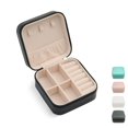 thumbnail image 1 of Mini Jewelry Travel Case  Small  Portable Organizer Portable Display Storage Box For Rings Earrings Necklaces Gifts White, 1 of 6
