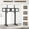 Universal TV Stand with Adjustable Alloy Steel Legs for 5590 inch Flat