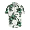 thumbnail image 4 of ZCFZJW Hawaiian Shirts for Men Trendy Summer Short Sleeve Tropical Floral Printed Button Down Graphic Holiday Beach Vacation Tees Tops Multicolor#12 L, 4 of 5