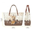 thumbnail image 3 of ZUXONGSY Lion Cross Print Wallet and Shoulder Bag 2 PCS for Women Large Top Handle Satchel with PU Purses Top Handle Tote Bag Satchel Handbags with Handle for Shopping, Tours, Hiking, 3 of 5