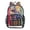 Rainbow Background Pattern, variant on Iauyy Clear Backpack Heavy Duty PVC Transparent Backpack for College Workplace, Rainbow Background Pattern