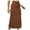 Brown, variant on Christmas! Ohufall Women's Skirts Spring and Summer Denim Work Dress Pocket Skirt Casual Mid-length Skirt Summer Skirts