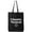 Black, variant on Chaotic Neutral Cotton Canvas Tote Bag