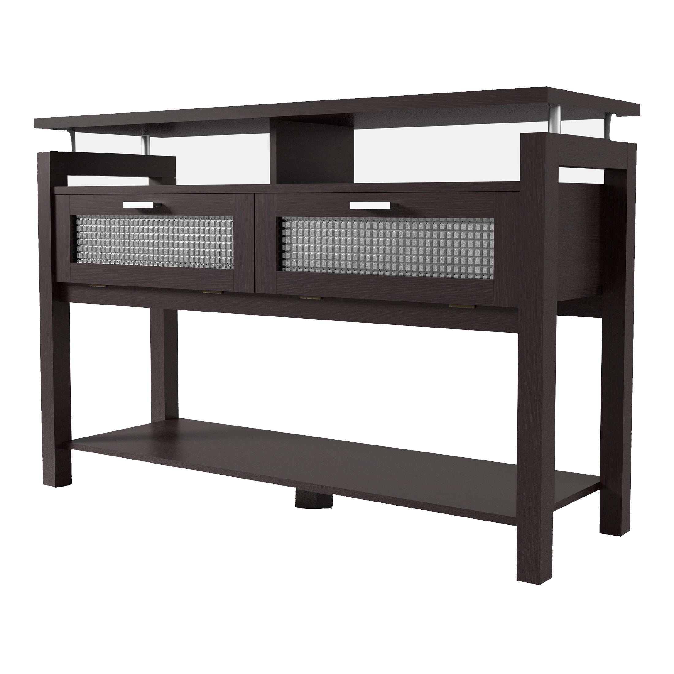 Furniture of America Gueston 2-Door Console Table, Espresso