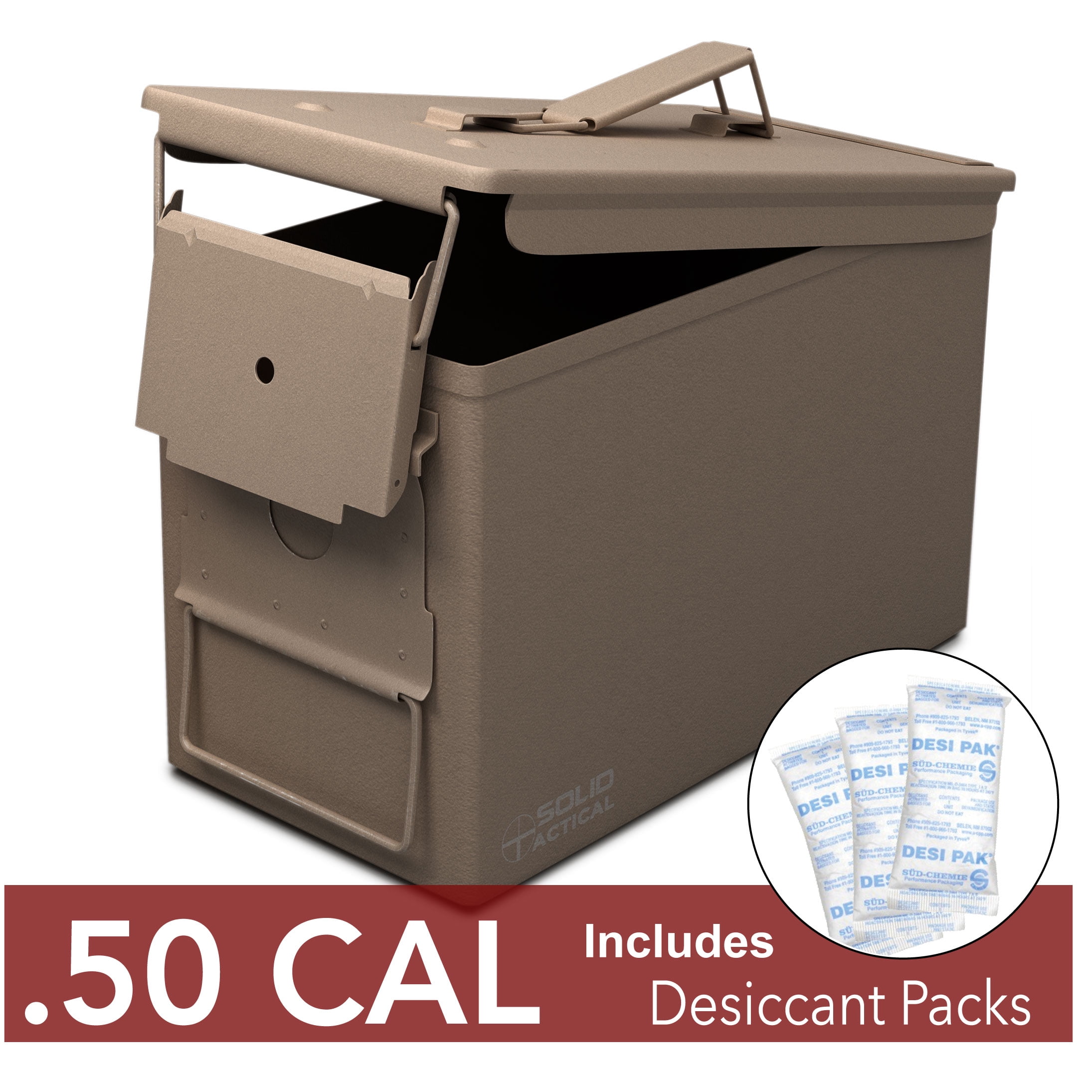 Solid Tactical New 50 Cal Metal Ammo Can Military & Army M2A1 Steel