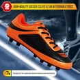 thumbnail image 2 of Botines de fútbol Vizari Infinity Firm Ground para niños, color naranja y negro, 2 of 6
