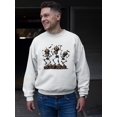 thumbnail image 2 of Spooky Pumpkin Ghost Halloween Graphic - Men's Sweatshirt, 2 of 4