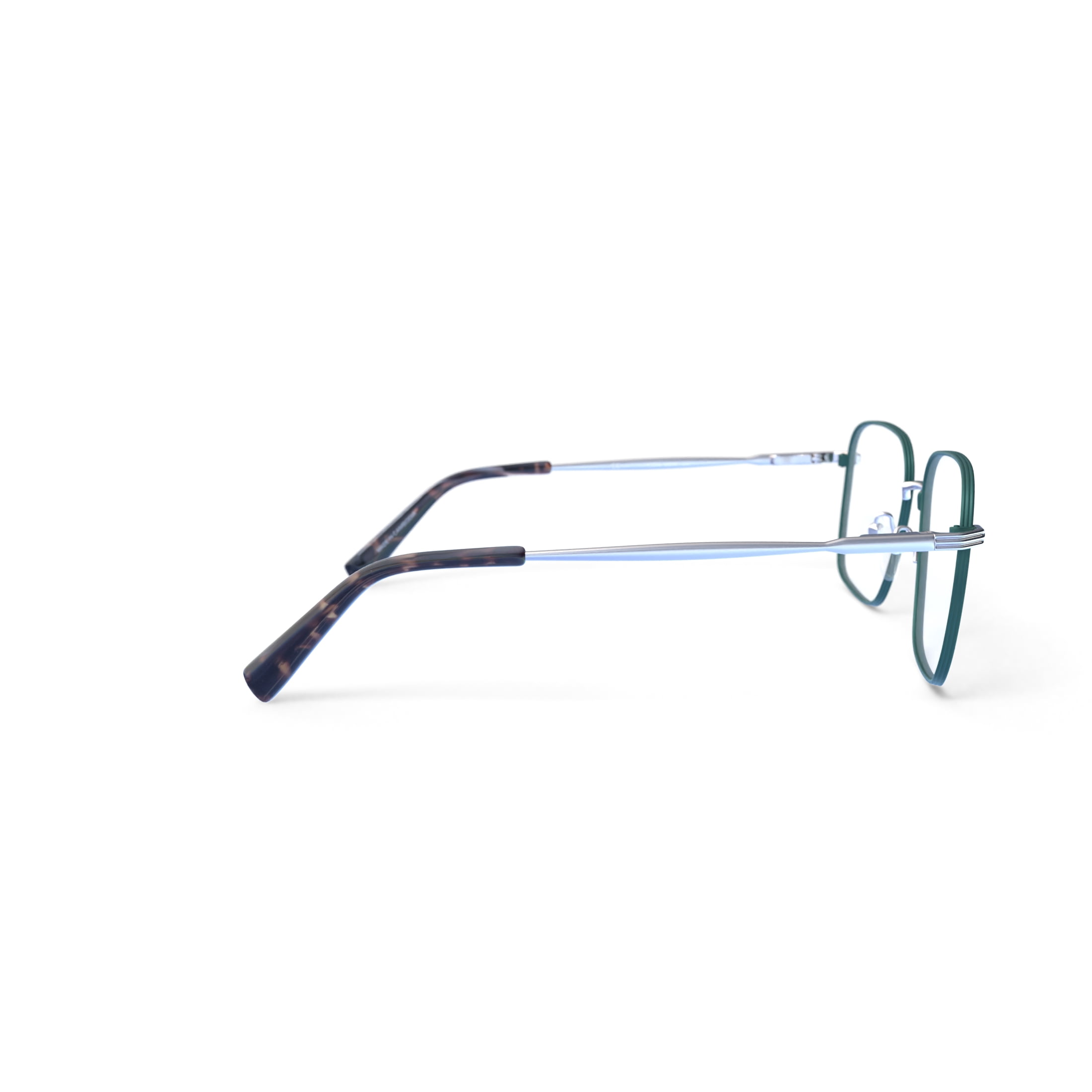 Lizzie Rx'ble Eyeglasses with Case, Hunter Green and Gold