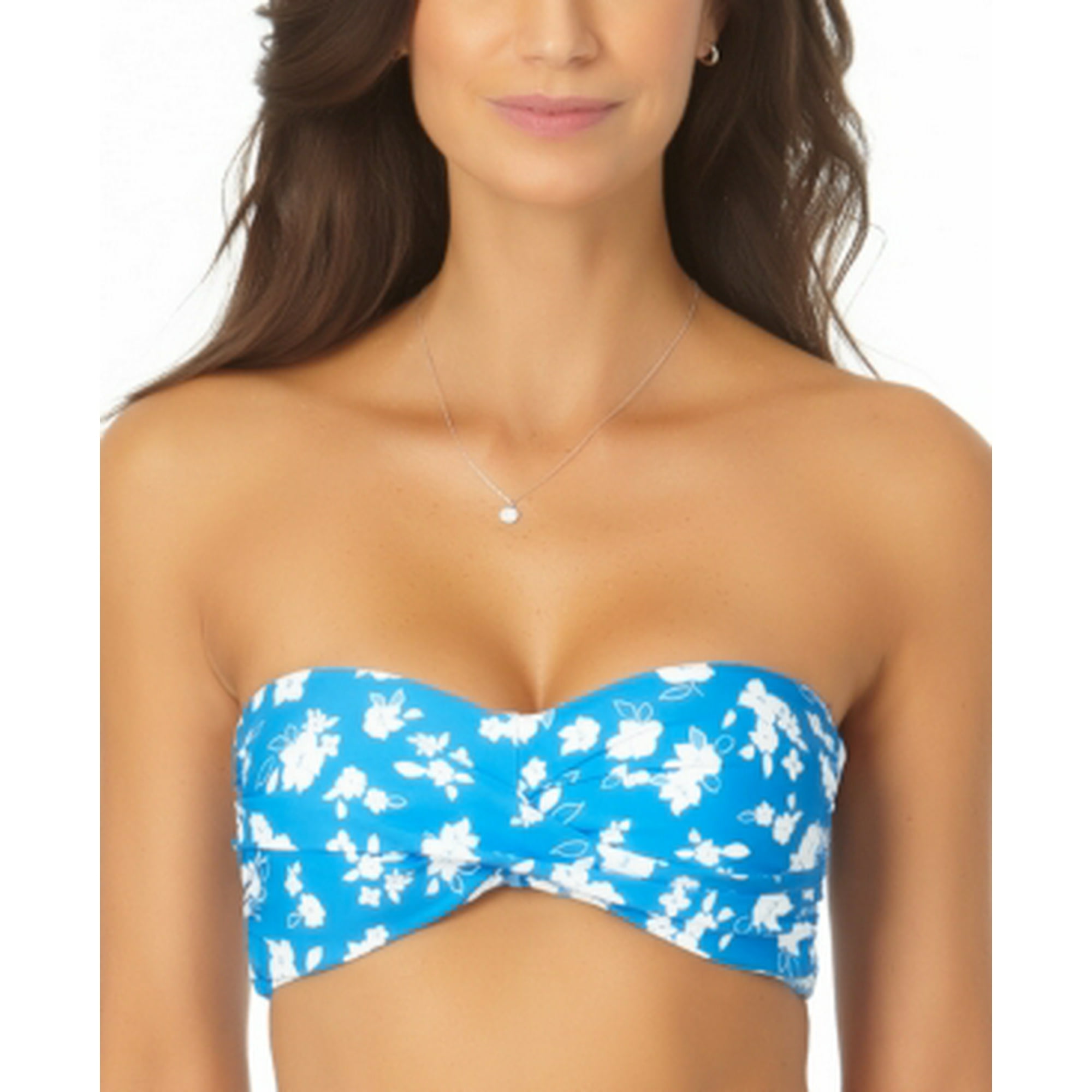 Anne Cole Torsadee Dos Bikini Haut de Maillot de Bain Femmes Bluewhite L Walmart