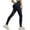 Black, variant on Womens Yoga Leggings Multi-Texture Butt-Lifting High-Waisted Panel Yoga Outings Sports Outings Chic Sports Leggings For Ladies