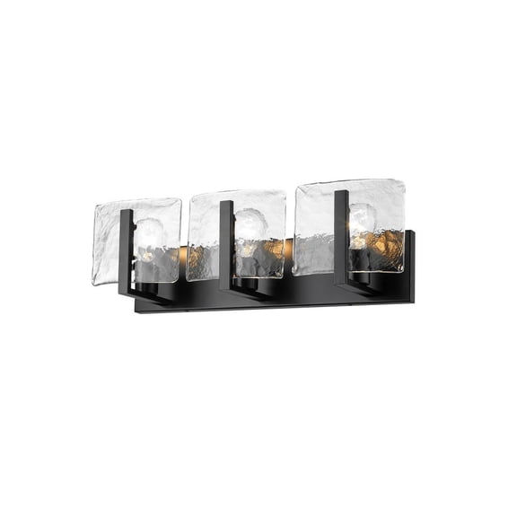 Golden Lighting Aenon 3-light Vanity in Matte Black