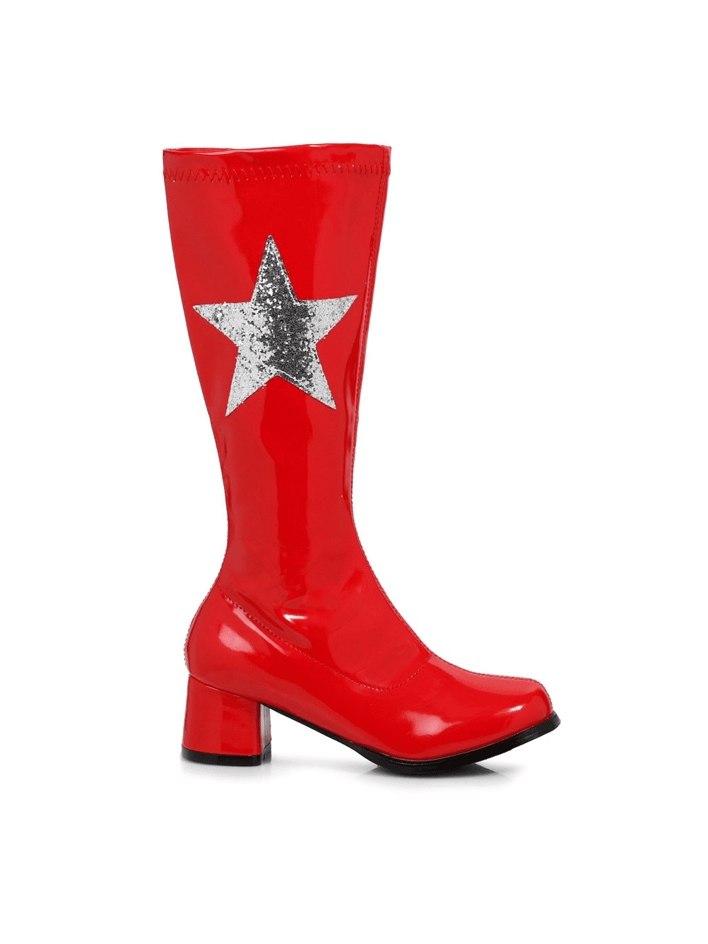 ELLIE SHOES Girls Gogo Boots With Star Red Footwear Accessory
