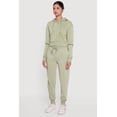 thumbnail image 4 of Women's Angel Rhinestone Zip Front Cropped Hoodie, 4 of 5
