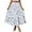 White, variant on Simple Foldover Stretch Flared Knee Length Skirt Women Summer Boho Printing Elastic Waist Pleated A Line Flowy Swing Tiered Pocket Long Beach Skirt Dress Women’S Pleated Maxi Skirt(White,XL)