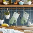 thumbnail image 2 of KitchenAid Albany Oven Mitt 2-Pack Set, Pistachio, 7"x13", 2 of 5