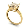 thumbnail image 2 of Solitaire Engagement Ring for Women - 2.5ct Natural Morganite in 18K Yellow Gold Promise Ring, 2 of 6
