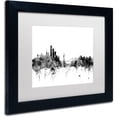 thumbnail image 2 of Trademark Fine Art "New York Skyline B&W" Canvas Art by Michael Tompsett, White Matte, Black Frame, 2 of 4