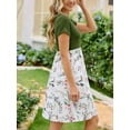 thumbnail image 3 of Women's Summer Dress Casual Short Sleeve Dress with Pockets, 3 of 6