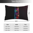 thumbnail image 2 of Yiaed Neon Psychedelic Giraffe Print Brushed Microfiber Envelope Pillowcases, Standard,Envelope Closure Pillow Cases(No pillow core)-16"x24", 2 of 6