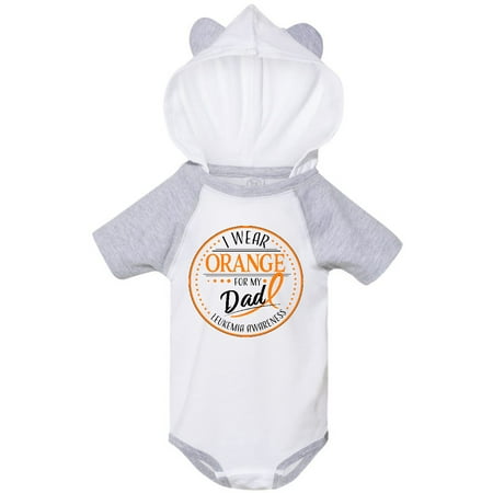 

Inktastic I Wear Orange for my Dad- Leukemia Awareness Gift Baby Boy or Baby Girl Bodysuit