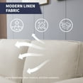 thumbnail image 6 of ijuicy L-Shaped Sectional Sofa with Flexible Storage Ottoman, 90"W Convertible Sofa Couch with Side Pockets, Living Room Furniture Set Suitable for Small Space/Apartment/Loft/Living Room Beige, 6 of 6