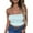 Light Blue, variant on Oplxuo Womens Striped Crop Tube Tops Strapless Off Shoulder Sleeveless Going Out Shirts Stretchy Bandeau Tops