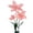 Pink, variant on 3-Head Artificial Flowers Decoration, Handcrafted Flowers with Base, Floor Standing Floral for Wedding Reception Background, Home Decor