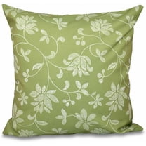 Simply Daisy 16" x 16" Traditional Floral Floral Print Pillow, Green