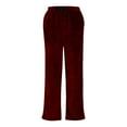 thumbnail image 3 of Men's Fleece Pajama Pants Comfy Flannel Elastic Waist PJ Bottoms Classic Solid Color Lounge Pants with Pockets, 3 of 6