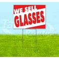 thumbnail image 1 of We Sell Glasses (18" x 24") Yard Sign, Includes Metal Step Stake, 1 of 6
