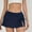 Navy, variant on Womens Swim Bottom Solid Color Wrap Drawstring Conservative Skirt Style Bikini