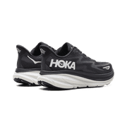 HOKA MENS Clifton 9 Black / White 1127895 BWHT 1127895 BWHT from Stadium Goods